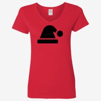 Ladies' Heavy Cotton™ V-Neck T-Shirt Thumbnail