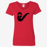 Ladies' Heavy Cotton™ V-Neck T-Shirt Thumbnail