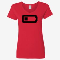 Ladies' Heavy Cotton™ V-Neck T-Shirt Thumbnail