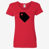 Ladies' Heavy Cotton™ V-Neck T-Shirt Thumbnail