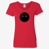 Ladies' Heavy Cotton™ V-Neck T-Shirt Thumbnail