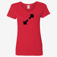 Ladies' Heavy Cotton™ V-Neck T-Shirt Thumbnail