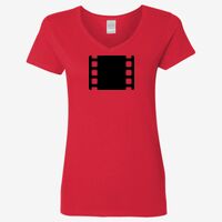 Ladies' Heavy Cotton™ V-Neck T-Shirt Thumbnail