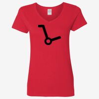 Ladies' Heavy Cotton™ V-Neck T-Shirt Thumbnail