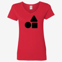 Ladies' Heavy Cotton™ V-Neck T-Shirt Thumbnail