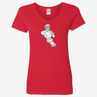 Ladies' Heavy Cotton™ V-Neck T-Shirt Thumbnail