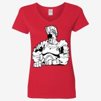 Ladies' Heavy Cotton™ V-Neck T-Shirt Thumbnail