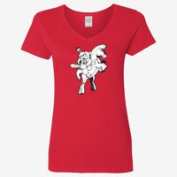 Ladies' Heavy Cotton™ V-Neck T-Shirt Thumbnail