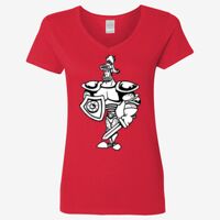 Ladies' Heavy Cotton™ V-Neck T-Shirt Thumbnail