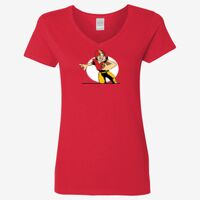 Ladies' Heavy Cotton™ V-Neck T-Shirt Thumbnail