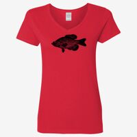 Ladies' Heavy Cotton™ V-Neck T-Shirt Thumbnail